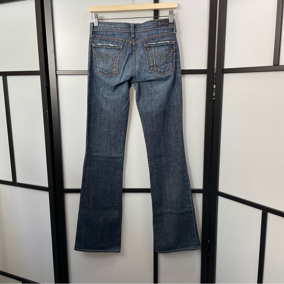𝅺[25] Citizens of Humanity Kelly #001 Stretch Low-Waist Bootcut Dark Ombre Wash - Picture 3 of 15